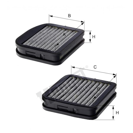 Hengst Cabin Filter, E2973Lc2 E2973LC2